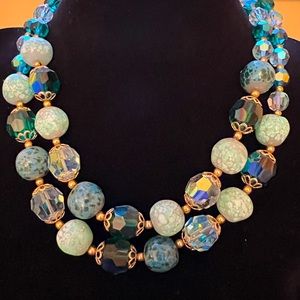 Vintage double strand necklace